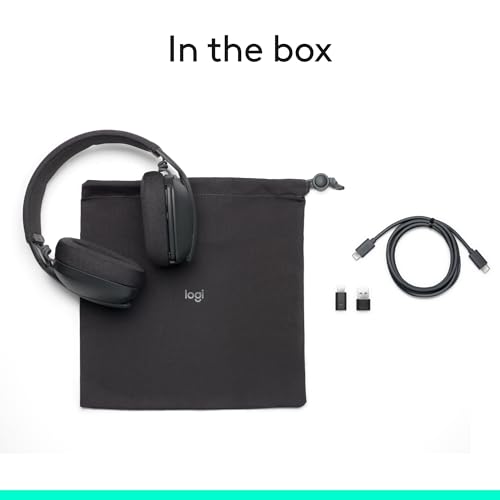 Logitech Zone Vibe Wireless Bluetooth Headphones Noise Canceling Mic | Bluetooth, USB-A, USB-C, for Microsoft Teams, Mac/PC - size: One Size, style: Teams (with dongle)