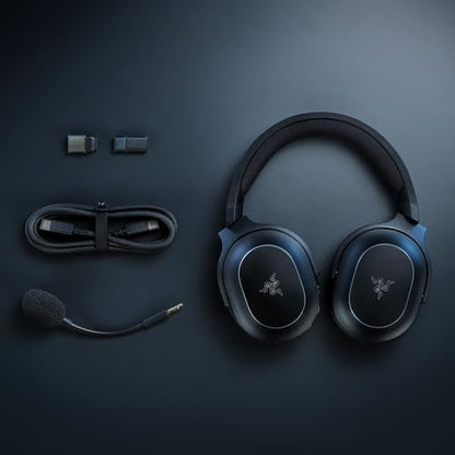 Razer Barracuda X Chroma Wireless Gaming Headset, 2.4 Ghz, Black | Bluetooth, Lightweight, Chroma RGB, 40mm Drivers, Cardioid Mic, 70 Hr Battery, for PC, Mac, PS5, Switch 2, Smartphone - color: Black