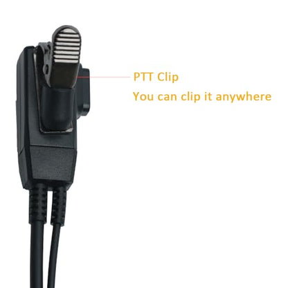 Acoustic Tube Earpiece Headset Compatible with Baofeng UV-5R Kenwood 4PCS