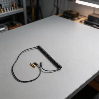 Upgrade Cable for K361 K371 Headsets - 3 Meter Coiled Aux Cord with for mini XLR to 3.5mm Jack - for braided Replacement for Music Production