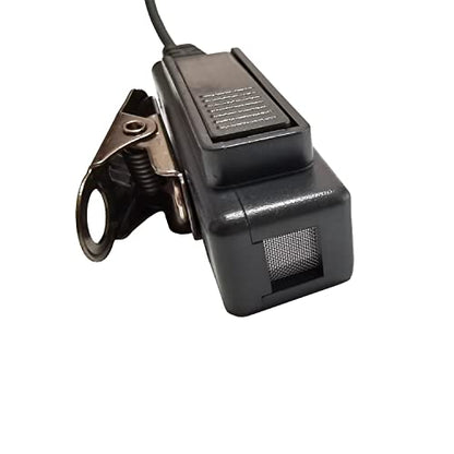 Acoustic Tube Radio Earpiece, Earmolds Fit Baofeng Kenwood Two Way Radio | 2Pin Covert Police Surveillance Headset with Mic, Tactical Walkie Talkie Accessory