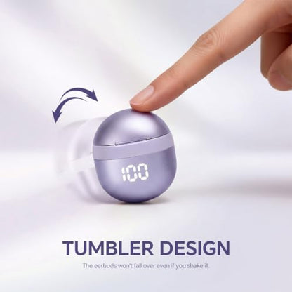 Yihou Invisible Small Mini Sleep Earbuds Purple Headphones Wireless Bluetooth Comfortable Tiny Sleeping Smallest Low Profile Micro Discreet Hidden Kids Earbuds Ear Buds for Small Ear Canals Women Work - color: Purple