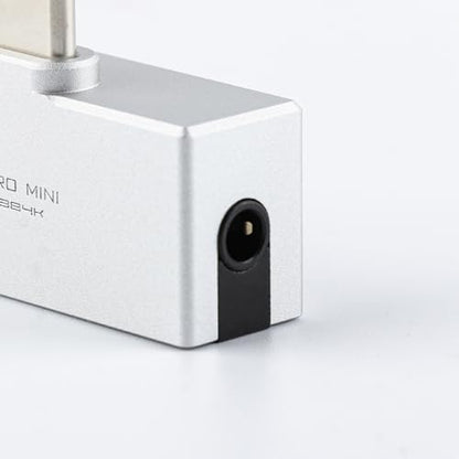 Kiwi Ears Allegro Mini USB C to 3.5/4.4mm IEM Headphone Amplifier | Official Web EQ Tuning, High Resolution 32bit/384kHz for Phone PC Tablet, Portable for Audiophiles Gamers Use(Sliver) - color: Silver