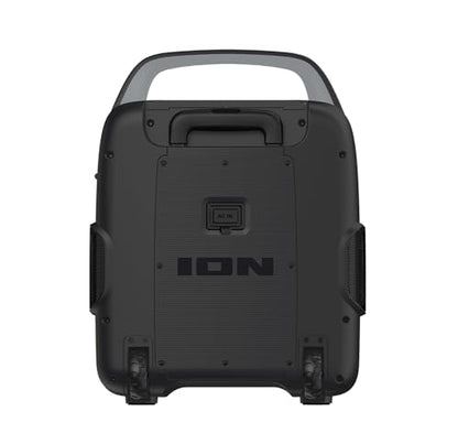 ION Sport 320 200W Bluetooth Outdoor Speaker with Wheels | 320 Degree Sound, Water-Resistant, Rechargeable Battery, USB Charging, Stereo Linking, Bass Boost, App Control, for Parties - style: 200W water-resistant