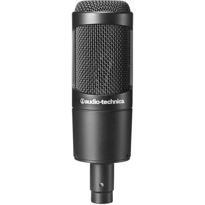 Audio-Technica Cardioid Condenser Microphone AT2035 Bundle with 2 YR CPS Enhanced Protection Pack, Metal Shock Mount, Pop Filter, Suspension Boom Scissor Arm Stand and 25ft XLR Cable