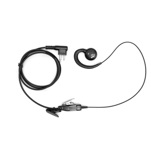 Cls1110 Cls1410 C-Shape Swivel Earpiece Headset for Motorola RDM2070D | 1 Pack 1-Wire Ear piece Headset Mic for CP200 CP200D CP100 CP100D CLS1413