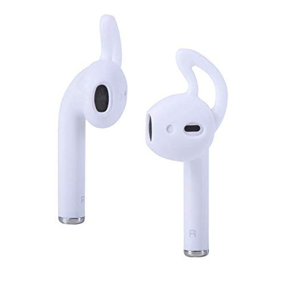5 Pairs Silicone Ear Tips Earpods Covers Hook for AirPods 1&2 White - color: White