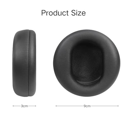 Ear Pads Replacement - Compatible with Microsoft Surface GEN I&II Headphone | Protein Leather Ear Cushions Cups, Breathable Mesh Cover with Mounting Clips (Black) - color: Black