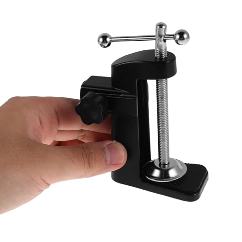 Ciieeo Adjustable Metal Boom Arm Clamp Microphone Stand with Black Aluminum Alloy Desk Base, Versatile Suspension Holder for Live Streaming, Recording, and Gaming
