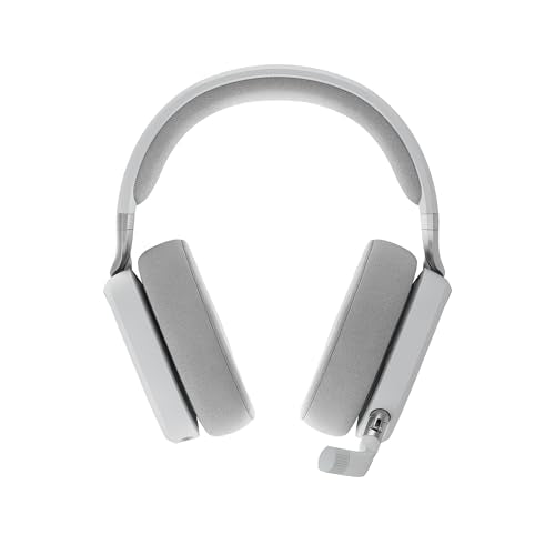 Fractal Design Scape Light - Wireless PC Gaming Headset - Detachable Flip-to-Mute Microphone with Noise Cancellation - Battery Life Up to 40 Hours - Configurable Ambient Lighting - Gray - color: Light