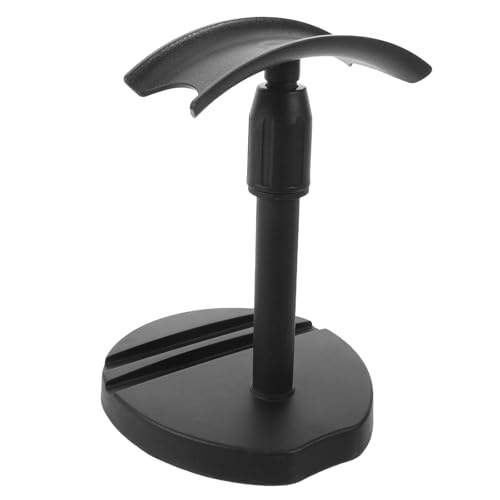Kisangel Headset Stand with Phone Holder, Extendable Desktop Headphone Rack, Dual Slot Phone Holder, Adjustable Headset Organizer Stand for Gaming Room Or Office