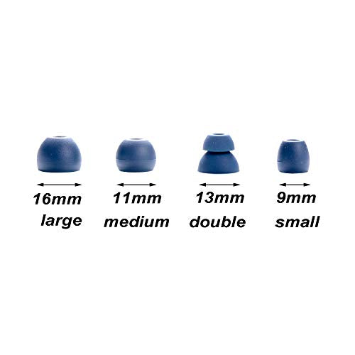 Replacement Eartips Silicone Earbuds Buds Set for Powerbeats Pro Beats Wireless Earphone Headphones,4 Pair (Navy) - color: Navy