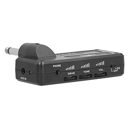 Portable Electric Guitar Bass Headphone Amplifier, Mini Guitar Amp with Audio Cable, USB Charging, Guitar Accessories for Silent Practice