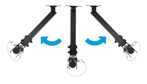 Rockville RPW30 Wall Mount Brackets for PA Speakers with Safety Cable, 35mm, Swivel & Tilt, Heavy Duty, (Pair) | Heavy Duty Steel, 110 lb Capacity Each, Horizontal and Vertical Tilt, Includes Mounting Hardware, for PA Speaker Installation - style: Tilt an