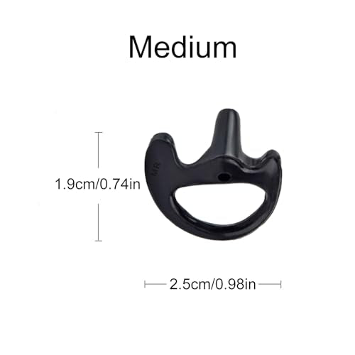 Replacement Earmold for Acoustic Coil Tube Earpiece(2Pairs Black) | Ear Mold Earbud for Motorola Midland Baofeng Walkie Talkie Clear Tube Headset - color: Black