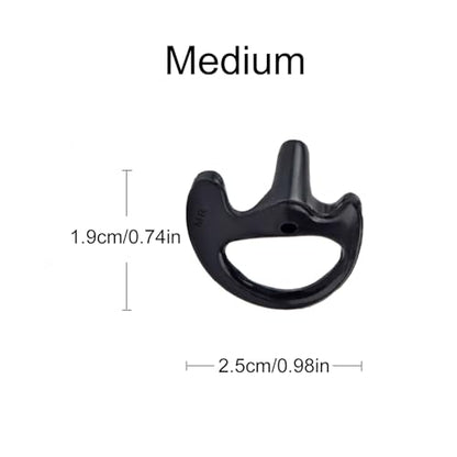 Replacement Earmold for Acoustic Coil Tube Earpiece(2Pairs Black) | Ear Mold Earbud for Motorola Midland Baofeng Walkie Talkie Clear Tube Headset - color: Black