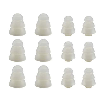 Triple Flange Replacement Eartips, Clear - color: Clear