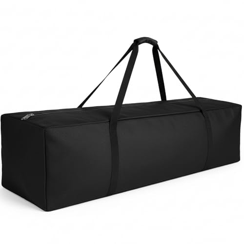 COOLBEBE 65" Sports Duffle Bag - 270L Extra Large Travel Duffel Luggage Bag | Upgrade 2-way Lockable Zippers, Sturdy & Water Resistant Long Duffle Bag for Tent Pole Camping Outdoor Moving (Black 65inch) - size: 65" x 16" x 16"
