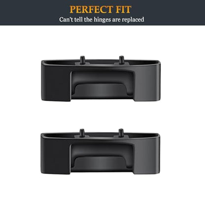 Studio 3 Replacement Hinge as Same as OEM A1914 Replacement Parts Repair Kit Durable Accessories Compatible with Beats by Dre Studio3 (A1914) and Studio Pro (A2924) Wireless Headphones (Black) - color: Black