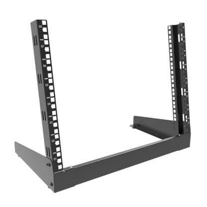 8U Desktop Server Rack 2-Post Free Standing Tabletop Rack 19"W - size: 8U