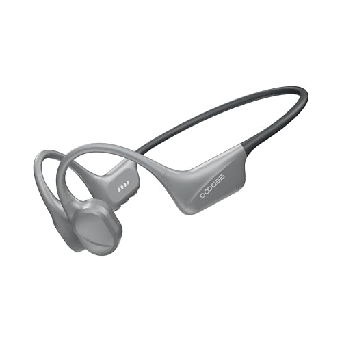 Bone Conduction Headphones, IP68 Waterproof Swimming Earbuds, 10-Hour Battery Life, Bluetooth 5.4 Wireless, 32 GB Storage, MP3 Mode, Ideal for Cycling, Swimming, and Fitness (Gray) - color: GRAY