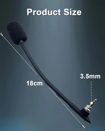 Replacement Microphone for Astro A40 / A40 TR Gaming Headset, PS5 PC Noise Cancelling Mic Boom, Black, 3.5 mm Jack