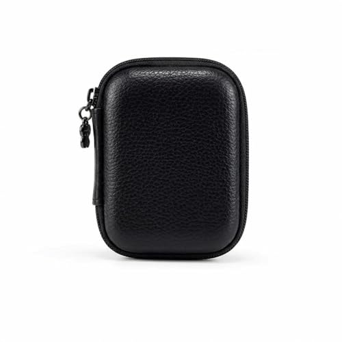 Earphone Data Storage Bag Cable Organizer Bags Mini Zipper Pouch Tech Gadgets Portable Charger U Disk Mini Camera Storage Case(Black)