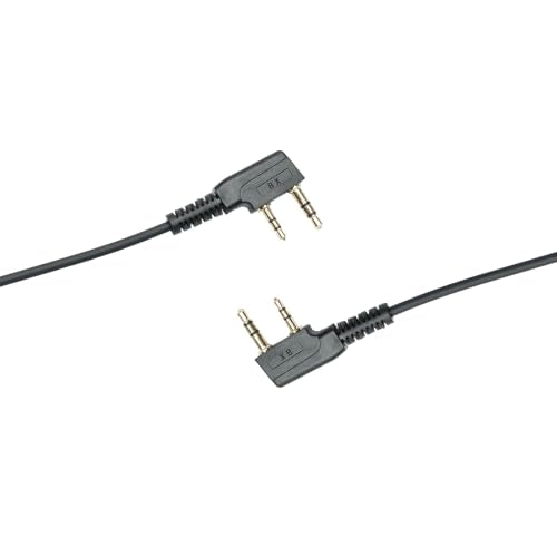 in-Ear Earpiece Compatible with Kenwood TK-3360 Baofeng UV-5RTP | In-ear bud, PTT mic, K1 2-pin; Compatible with TK-3140 TK-3402 BF-888S BF-F8HP UV-5R H-777 RT21 RT7