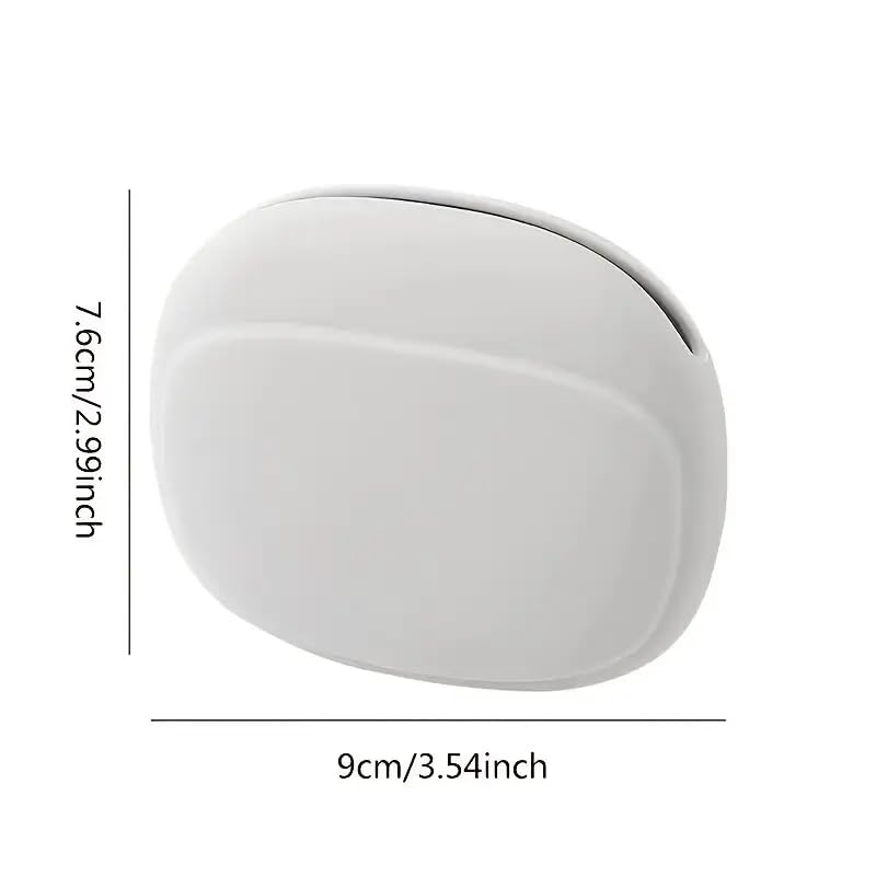 Silicone Earphone Storage Bag Data Cable Charger Storage Box, Wired Headphone Organizer(Grey) - color: Grey