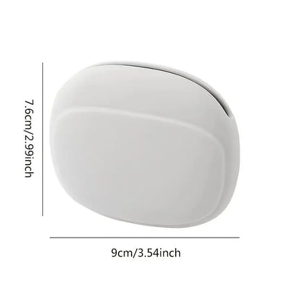 Silicone Earphone Storage Bag Data Cable Charger Storage Box, Wired Headphone Organizer(Grey) - color: Grey