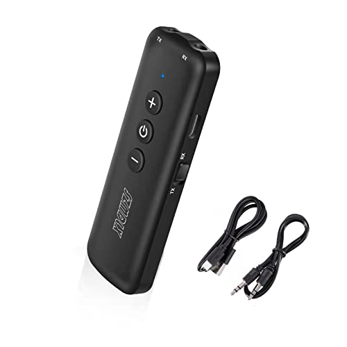 Bluetooth 5.3 Transmitter 3 in 1,Bluetooth Receiver,Wireless Adapter, Bluetooth Audio Adapter with 3.5mm AUX Stereo Output for TV, PC, car, Headset, Headphone, Earphone, Earbud