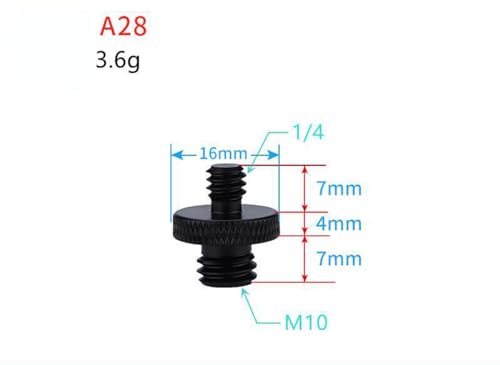 Camera Microphone Quick Release Flash Tripod Adapter Mount Kit Hot Shoe 1/4 to 3/8 M5 M6 M8 Male Female Convertion Thread Screws Series Set for Go pro Insta360 (15 Pcs MS)