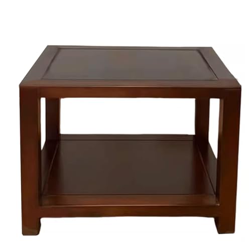 Audio Rack Tower, Shelf Organizer Rack Small, Media Stand, Rack Audio Tower Minimalistic Heavy Duty 25Kg Made of Solid Rubber Wood Brown 4 Sizes,Brown2 Layer - size: 2 layer