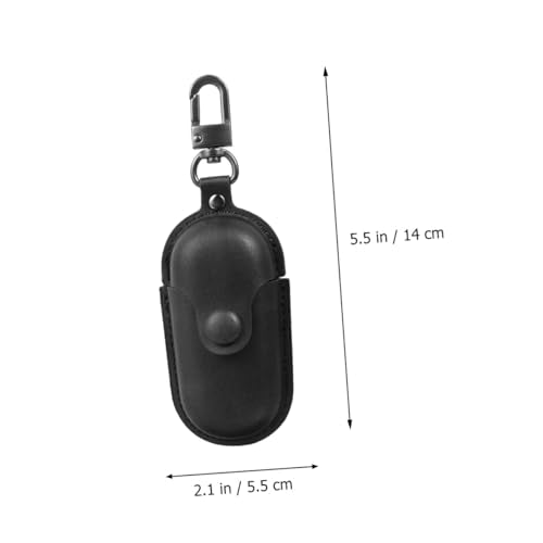 Holibanna Portable Earphone Storage Case for Earbuds 3I, Scratch-Resistant Earphone Holder with Waterproof Cover, Black Protective Bag for Travel and Daily Use