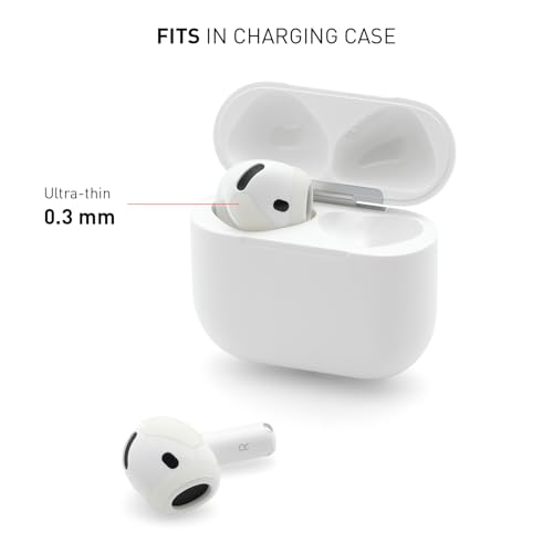 Grip Antislip AirPods 4 Stickers – Secure Fit Tips for Apple AirPods Pro 2/4/3 – Ultrathin, Skinsafe Adhesive – Fits in Charging Case – Workout Stability & Comfort – 25 Replacement Covers