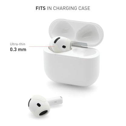 Grip Antislip AirPods 4 Stickers – Secure Fit Tips for Apple AirPods Pro 2/4/3 – Ultrathin, Skinsafe Adhesive – Fits in Charging Case – Workout Stability & Comfort – 25 Replacement Covers