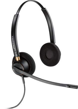 Global Teck Bundle, Plantronics HW540 Headset Bundle Noise-Canceling and Avaya Phone Cord, Compatible with 1408, 1416, 2410, 2420, 4606, 4610, 4610SW, 4612 (HW520 Stereo Headset Inteli Bundle) - size: HW520 Stereo Headset Inteli Bundle