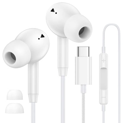 Wired Earbuds USB C for iPhone 18 Pro 17 16 Wired Headphones USBC Ear Buds