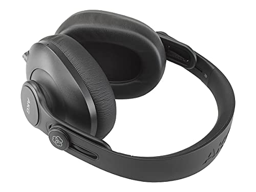 AKG Pro Audio K361BT Bluetooth Wireless or Wired, Over-Ear, Closed-Back, Light Weight, Foldable, Professional Recording Studio Headphones, Studio Monitor Mixing, Podcast, DJ Stereo Headsets, Black - style: Over Ear