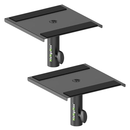 Speaker Stand Mounting Plates 35mm Pole Mount Removable Plates | 2-Pack, Metal Tray
