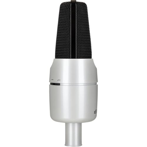 SE ELECTRONICS X1 A Medium-Diaphragm Cardioid Condenser Microphone (White 25th Anniversary Edition) Bundle with Kellards XLR-P20T Pro 20' XLR Microphone Cable and Microphone Stand with Boom