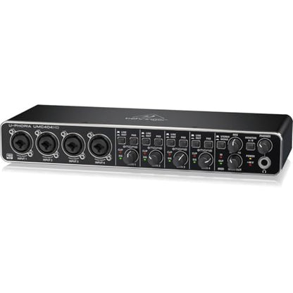 Behringer U-PHORIA UMC404HD Audiophile 4x4, 24-Bit/192 kHz USB Audio/MIDI Interface with Midas Mic Preamplifiers