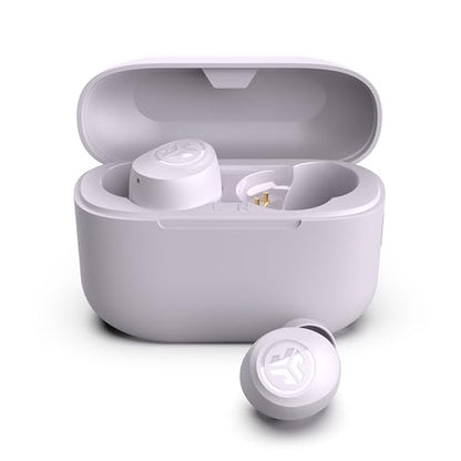 JLab Go Air Pop+ True Wireless Bluetooth Earbuds in Lilac Plus Cloud Foam Mnemonic Earbud Tips