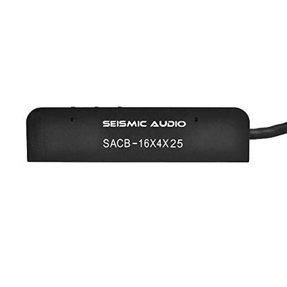 Seismic Audio SACB-16x4x25 16-Channel XLR Low Profile Circuit Board Snake Cable, 25-Feet - size: 25 Foot - 16 Send x 4 Return