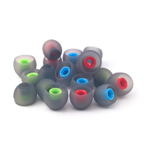 Klowcok Replacement Ear Tips for Rythflo WH01 / WH02 / WH03 Headphones | Silicone Earbuds Tips, 9Pairs, S/M/L