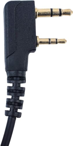 2 Pin FBI Earpiece for Walkie Talkie with Clear Sound PTT MIC&Soft and Comfort Acoustic Tube for UV-5R BF-F8HP BF-888S, Kenwood TK3230 Two Way Radio (2 Packs) - style: 2 packs