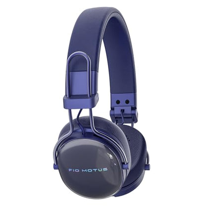 Wireless Bluetooth On-Ear Headphones:with Active Noise Cancellation - Hi Res Sound Up to 55H Battery Life, Lightweight, Comfortable, Foldable Design - color: Blue