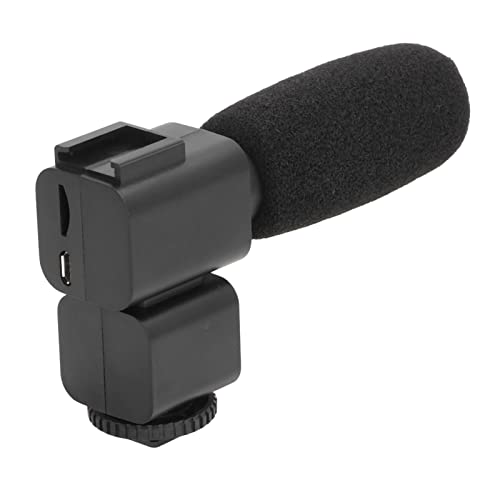 Stereo Shock Absorbing Video Recording Microphone for Camera Studio Recording, Home Recording, Podcasting and Streaming