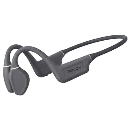 Raycon Bone Conduction Headphones Bluetooth - Open Ear Running Headphones, Sweat & Water-Resistant Earbuds with Mic for Sports & Workouts, 13hr Playtime (Gray) - color: Gray