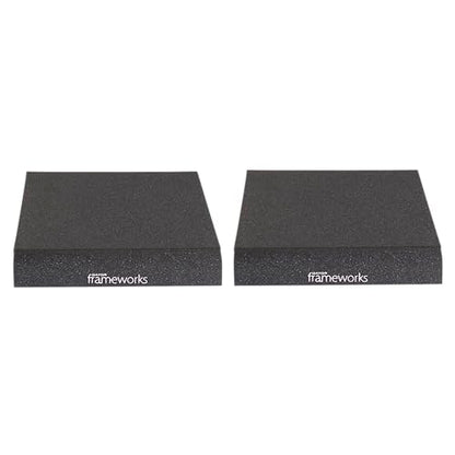 Gator Frameworks Pair of (2) Acoustic Foam Isolation Pads for Studio Monitors, Fits 6.5" Speakers (GFW-ISOPAD-MD) - size: Medium